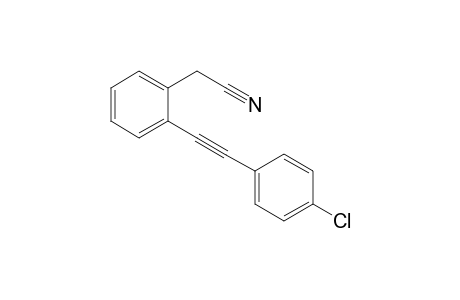 2-(2-((4-Chlorophenyl)ethynyl)phenyl)acetonitrile