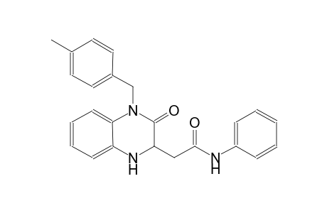 2-[4-(4-methylbenzyl)-3-oxo-1,2,3,4-tetrahydro-2-quinoxalinyl]-N-phenylacetamide