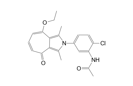 acetamide, N-[2-chloro-5-(4-ethoxy-1,3-dimethyl-8-oxocyclohepta[c]pyrrol-2(8H)-yl)phenyl]-