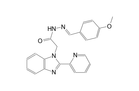 N'-[(E)-(4-methoxyphenyl)methylidene]-2-[2-(2-pyridinyl)-1H-benzimidazol-1-yl]acetohydrazide