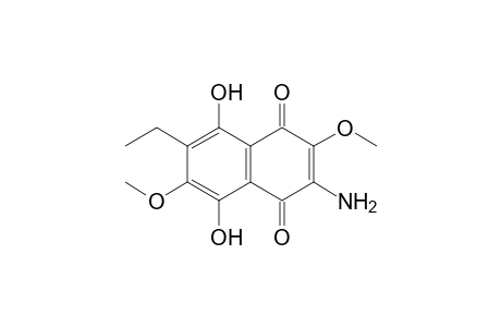 5,8-Dihydroxy-3-amino-2,6-dimethoxy-7-ethylnaphtho-1,4-quinone