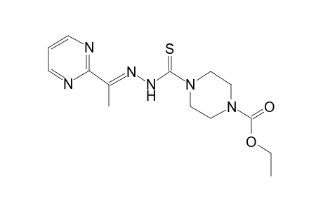 Ethyl 4-(((2E)-2-[1-(2-pyrimidinyl)ethylidene]hydrazino)carbothioyl)-1-piperazinecarboxylate
