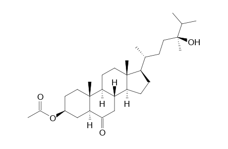 (24S)-3.beta.-Acetoxy-24-hydroxy-24-methyl-5.alpha.-cholestan-6-one