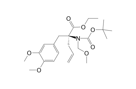 (2S)-2-[(3,4-dimethoxyphenyl)methyl]-2-[methoxymethyl-[(2-methylpropan-2-yl)oxy-oxomethyl]amino]-4-pentenoic acid ethyl ester