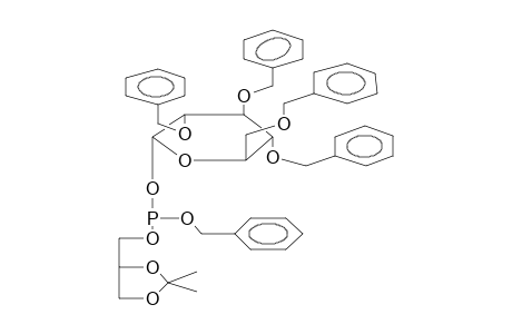 BENZYL(D,L-2,3-ISOPROPYLIDENDIOXY-1-PROPYL)(2,3;4,6-TETRABENZYL-D-GLUCOPYRANOSO-1)PHOSPHITE