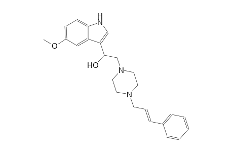 1-(5-methoxy-1H-indol-3-yl)-2-{4-[(2E)-3-phenyl-2-propenyl]-1-piperazinyl}ethanol
