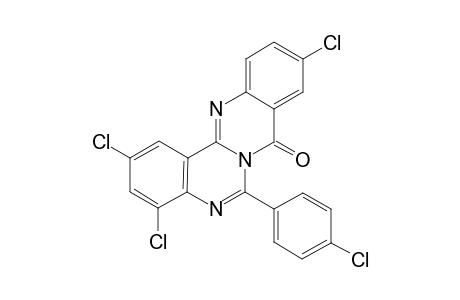 6-(p-Chlorophenyl)-2,4,10-trichloro-3H-quinazolino[4,3-b]quinazolin-8-one