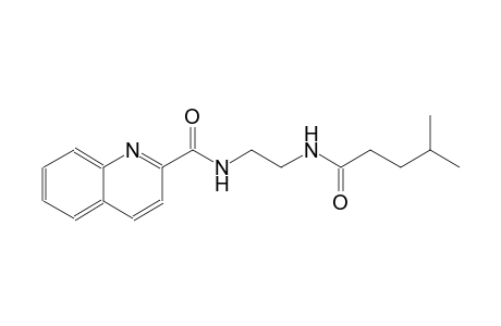 2-quinolinecarboxamide, N-[2-[(4-methyl-1-oxopentyl)amino]ethyl]-