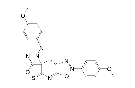 3,5-BIS-(PARA-METHOXYPHENYLAZO)-6-HYDROXY-4-METHYL-2-THIOXO-2,3-DIHYDROPYRIDINE-3-CARBOXAMIDE