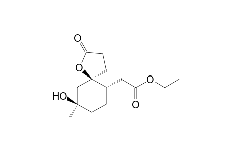 10-Ethoxycarbonylmethyl-7-Hydroxy-7-methyl-1-oxaspiro[5.4]decan-2-one