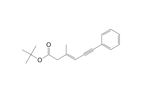 (E)-tert-Butyl 3-methyl-6-phenylhex-3-en-5-ynoate