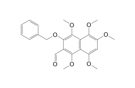 3-BENZYLOXY-1,4,5,6,8-PENTAMETHOXYNAPHTHALENE-2-CARBALDEHYDE