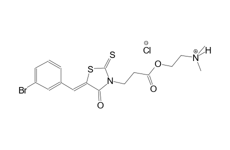 ethanaminium, 2-[3-[(5Z)-5-[(3-bromophenyl)methylene]-4-oxo-2-thioxothiazolidinyl]-1-oxopropoxy]-N,N-dimethyl-, chloride
