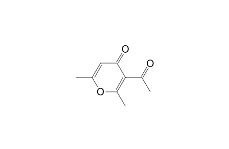 4H-Pyran-4-one, 3-acetyl-2,6-dimethyl-