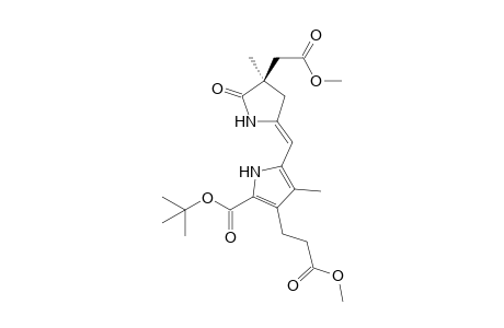 5-[(Z)-[(4R)-4-(2-methoxy-2-oxoethyl)-4-methyl-5-oxo-2-pyrrolidinylidene]methyl]-3-(3-methoxy-3-oxopropyl)-4-methyl-1H-pyrrole-2-carboxylic acid tert-butyl ester