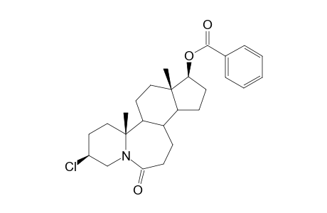 3-.beta.-Chloro-,17.beta.-hydroxy-5-aza-A-nor-B-homoandrostan-6-one Benzoate