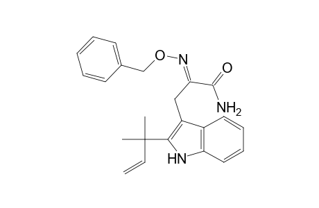 1H-Indole-3-propanamide, 2-(1,1-dimethyl-2-propenyl)-.alpha.-[(phenylmethoxy)imino]-, (E)-