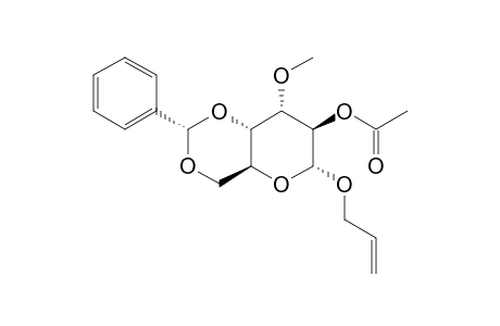 ALLYL-2-O-ACETYL-3-O-METHYL-4,6-O-BENZYLIDENE-ALPHA-D-ALTROPYRANOSIDE