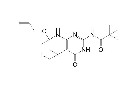 2-Pivaloylamino-9-allyloxy-5,6,7,8,9,10-hexahydro-5,9-methanopyrimido[4,5-b]azocin-4(3H)-one