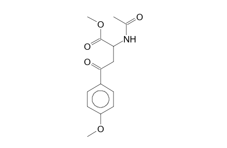 2-Acetylamino-4-(4-methoxy-phenyl)-4-oxobutyric acid, methyl ester