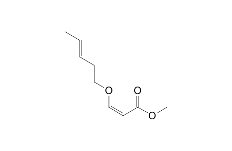 Methyl (3Z)-3-(pent-3'-enyloxy)prop-2-enoate