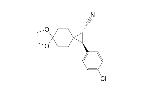 (1R*,2S*)-2-(4-Chlorophenyl)-7,10-dioxadispiro[2.2.4.2]dodecane-1-carbonitrile