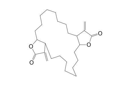 3,14-Bis(methylene)tetrahydrobisfurano[aj]cycloeicosa-12,22-diene-2(2H),13(13H)-dione