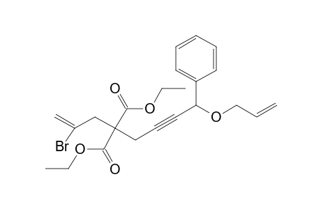 Diethyl 2-bromo-8-allyloxyphenyloct-1-ene-6-yne-4,4-dicarboxylate