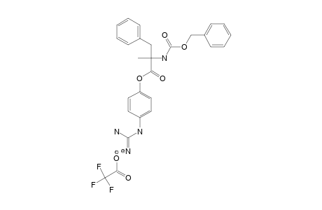4-GUANIDINOPHENYL-N-(BENZYLOXYCARBONYL)-(ALPHA-METHYL)-D-PHENYLALANINATE-TRIFLUOROACETATE