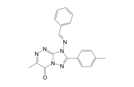 [1,2,4]Triazolo[5,1-c][1,2,4]triazin-4(8H)-one, 3-methyl-7-(4-methylphenyl)-8-[(phenylmethylene)amino]-
