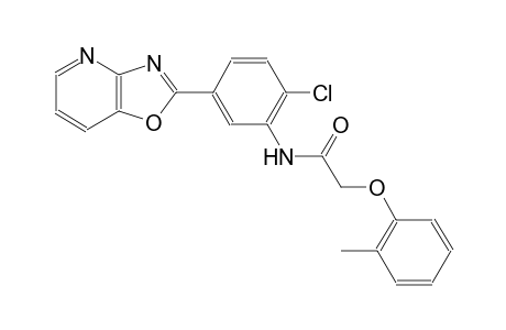 acetamide, N-(2-chloro-5-oxazolo[4,5-b]pyridin-2-ylphenyl)-2-(2-methylphenoxy)-
