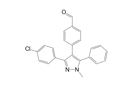 4-(3-(4-Chlorophenyl)-1-methyl-5-phenyl-1H-pyrazol-4-yl) benzaldehyde