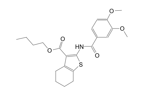 butyl 2-[(3,4-dimethoxybenzoyl)amino]-4,5,6,7-tetrahydro-1-benzothiophene-3-carboxylate