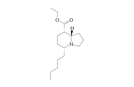 (5R,8S,8aS)-5-amylindolizidine-8-carboxylic acid ethyl ester