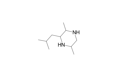 Piperazine, 2,5-dimethyl-3-(2-methylpropyl)-