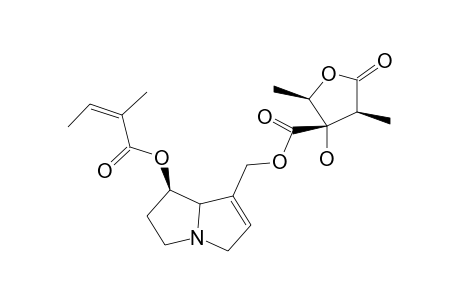 LATIFOLINE;(2S-[2-ALPHA,3-BETA,3-[1S*(Z),7AS*],4-ALPHA])-[1-[(2-METHYL-1-OXOBUT-2-ENYL)-OXY]-2,3,5,7A-TETRAHYDRO-1H-PYRROLIZIN-7-YL]-METHYL-3-HYDRO
