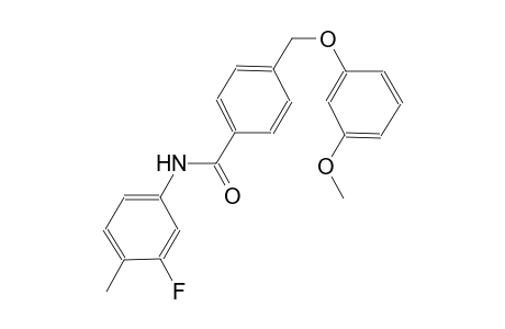 N-(3-fluoro-4-methylphenyl)-4-[(3-methoxyphenoxy)methyl]benzamide