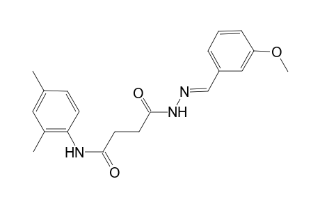 N-(2,4-dimethylphenyl)-4-[2-(3-methoxybenzylidene)hydrazino]-4-oxobutanamide