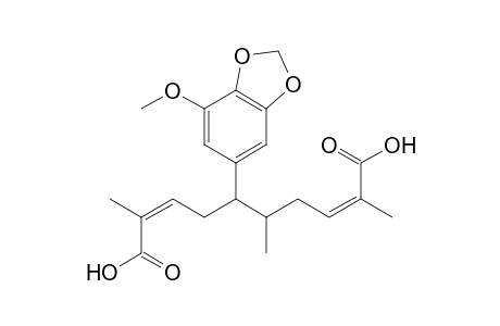 1-[4',5'-Methylenedioxy-3'-methoxyphenyl]propan-1,2-diyl Diangelate