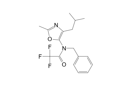2-Methyl-4-isobutyl-5-(N-benzyltrifluoroacetamido)oxazole