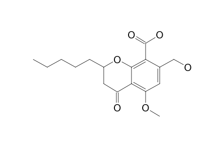 2-PENTYL-5-METHOXY-7-HYDROXYMETHYL-8-CARBOXYLIC-ACID-CHROMAN-4-ONE