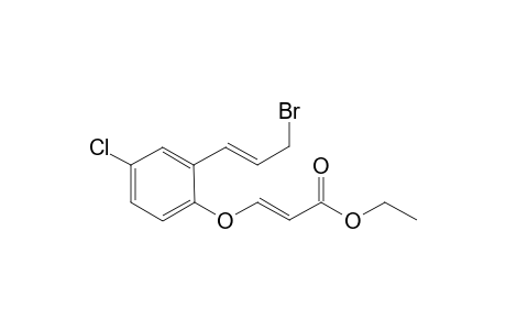 (E)-ethyl 3-(2-((E)-3-bromoprop-1-en-1-yl)-4-chlorophenoxy)acrylate