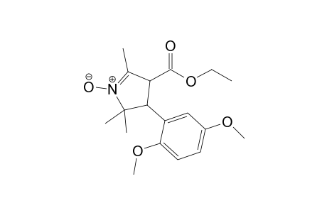 4-Ethoxycarbonyl-2,2,5-trimethyl-3-(2,5-dimethoxyphenyl)-3,4-dihydro-2H-pyrrole 1-oxide