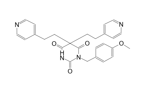 1-(4-methoxybenzyl)-5,5-bis[2-(4-pyridinyl)ethyl]-2,4,6(1H,3H,5H)-pyrimidinetrione