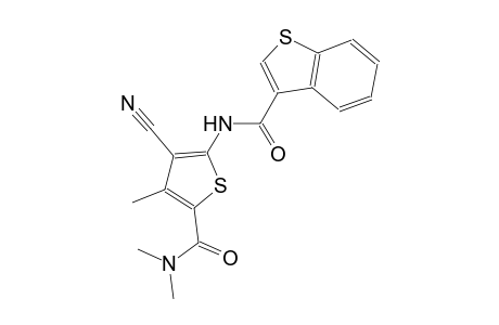 N-{3-cyano-5-[(dimethylamino)carbonyl]-4-methyl-2-thienyl}-1-benzothiophene-3-carboxamide