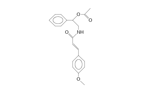 N-(B-Acetoxy-phenethyl)-4-methoxy-cinnamamide