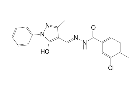 3-chloro-N'-[(E)-(5-hydroxy-3-methyl-1-phenyl-1H-pyrazol-4-yl)methylidene]-4-methylbenzohydrazide