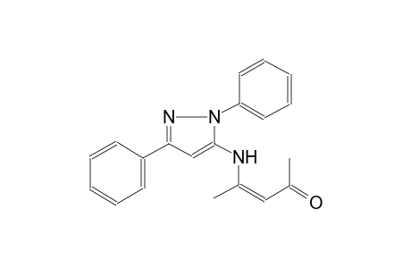 (3Z)-4-[(1,3-diphenyl-1H-pyrazol-5-yl)amino]-3-penten-2-one