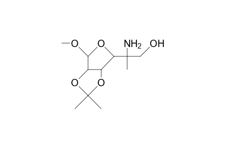 Methyl 5-amino-5-deoxy-2,3-O-isopropylidene-5-methyl-A-D-talo-hexofuranoside