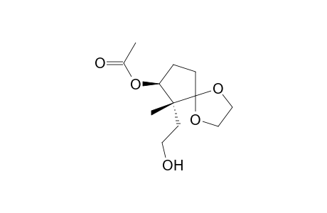 1,4-Dioxaspiro[4.4]nonane-6-ethanol, 7-(acetyloxy)-6-methyl-, trans-